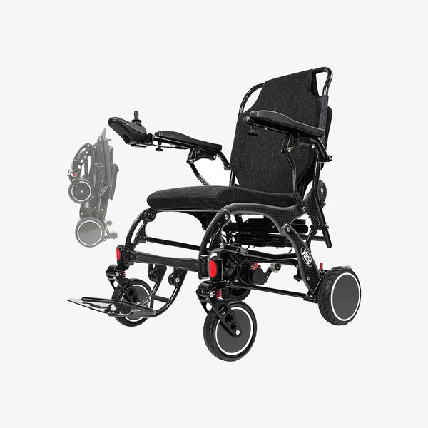 V81 Carbon Foldable Power Wheelchair 12AH
