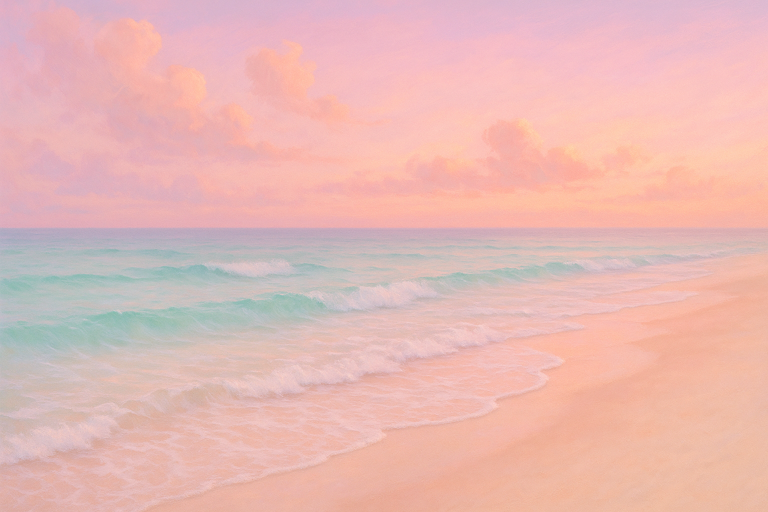 a pastel color background image of the beach